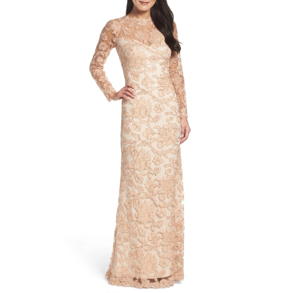 Tadashi Shoji - Embroidered Tulle Lace Gown